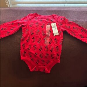 Disney Red Mickey Mouse Bodysuit